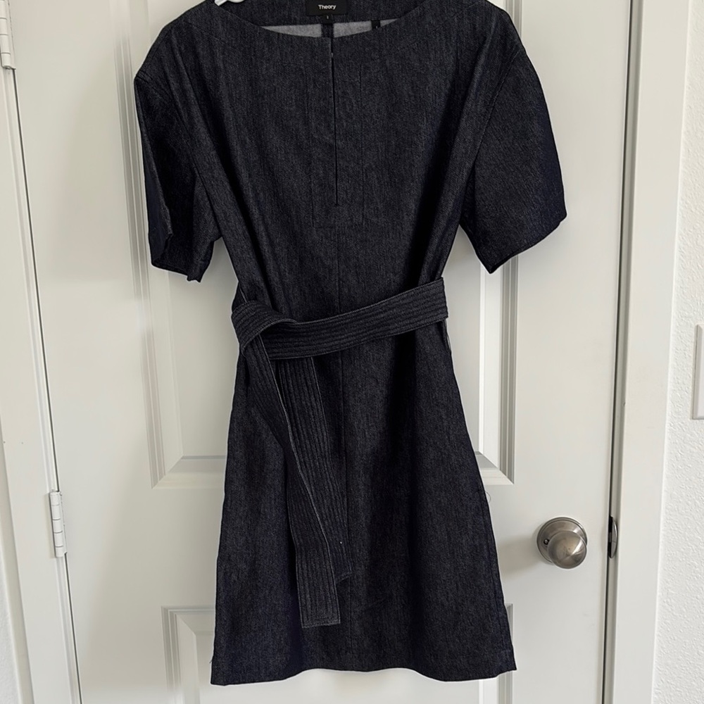 Theory Women's Dark Navy Mini Dress